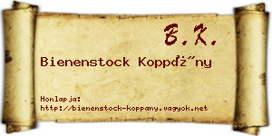 Bienenstock Koppány névjegykártya